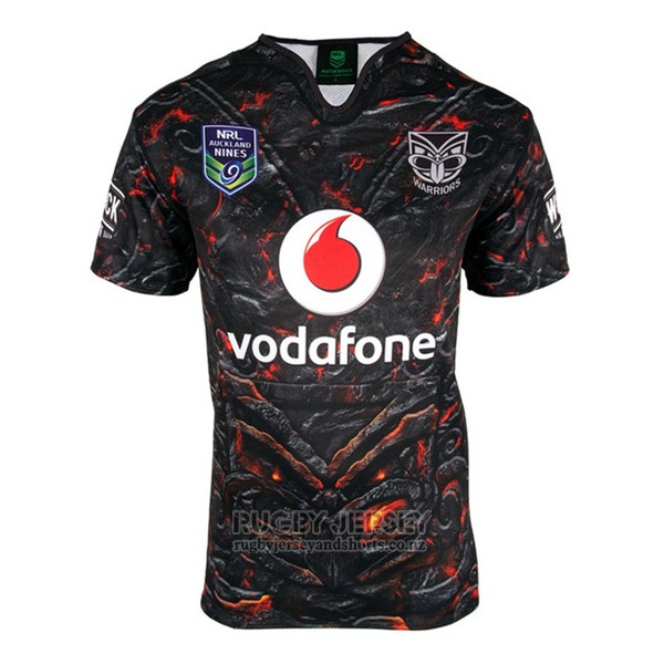 New Zealand Warriors Rugby Jersey 2017 Home www.rugbyjerseyandshorts
